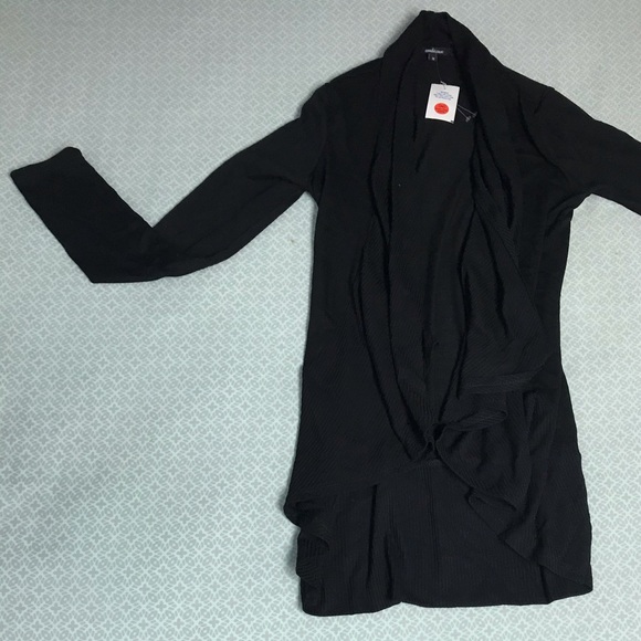 AMBIANCE LONG SLEEVE HI.LOW HEM CARDIGAN - Picture 6 of 9